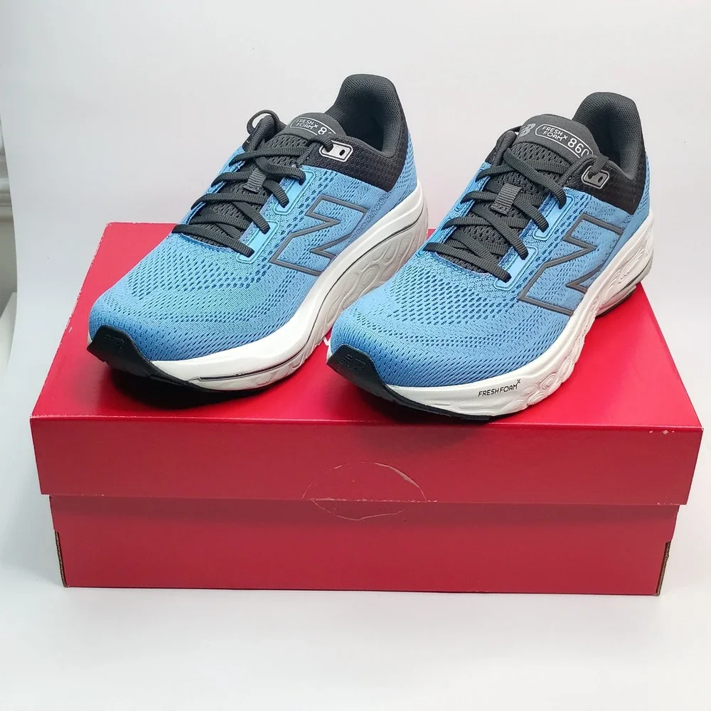 New‎ Balance Fresh Foam X 860 v14 Running Shoes Men Size 10 Blue Mesh Sneakers